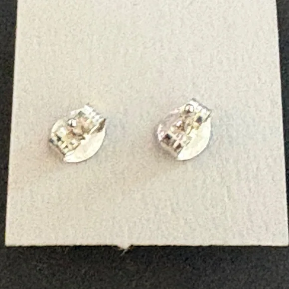 Sterling silver stud earrings beautiful light blue turquoise stones - Picture 11 of 13